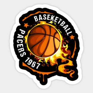 Graphic Basketball Name Pacers Classic Styles Team Sticker